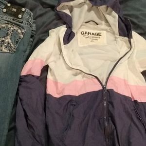 Garage women's xs active wear zip up jacket